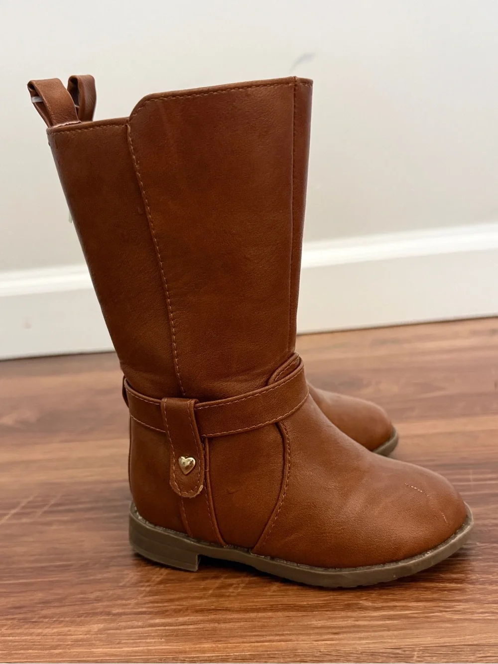 The Children's Place Toddler Girls Brown Riding Boots - size 5